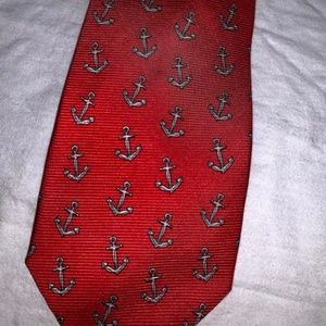 Southern Proper Tie - Anchors in Red (NEW W TAGS)